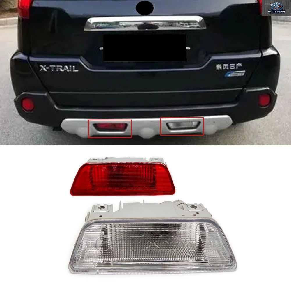 リアバンパーリフレクター フォグランプ バックランプ 日産エクストレイル ローグ T31 2008 - 13
