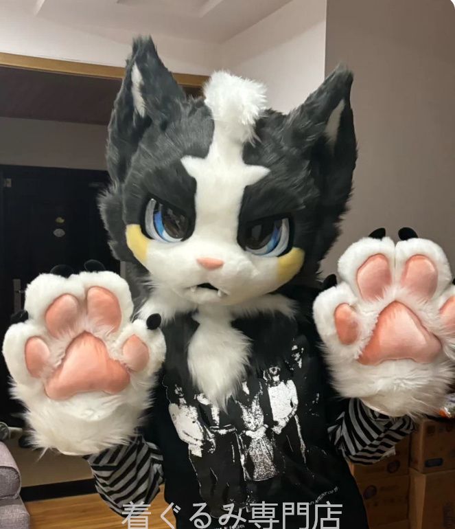犬　猫　着ぐるみ ヘッド全頭　ヘッド ケモノ ファースーツ ぬいぐるみ コスプレ コスチューム Kurumi 一点物 C487