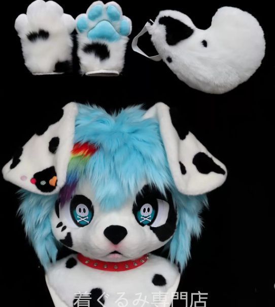 犬　猫　着ぐるみ ヘッド全頭　ヘッド ケモノ ファースーツ ぬいぐるみ コスプレ コスチューム Kurumi 一点物 C488