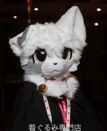 犬　猫　着ぐるみ ヘッド全頭　ヘッド ケモノ ファースーツ ぬいぐるみ コスプレ コスチューム Kurumi 一点物 C490