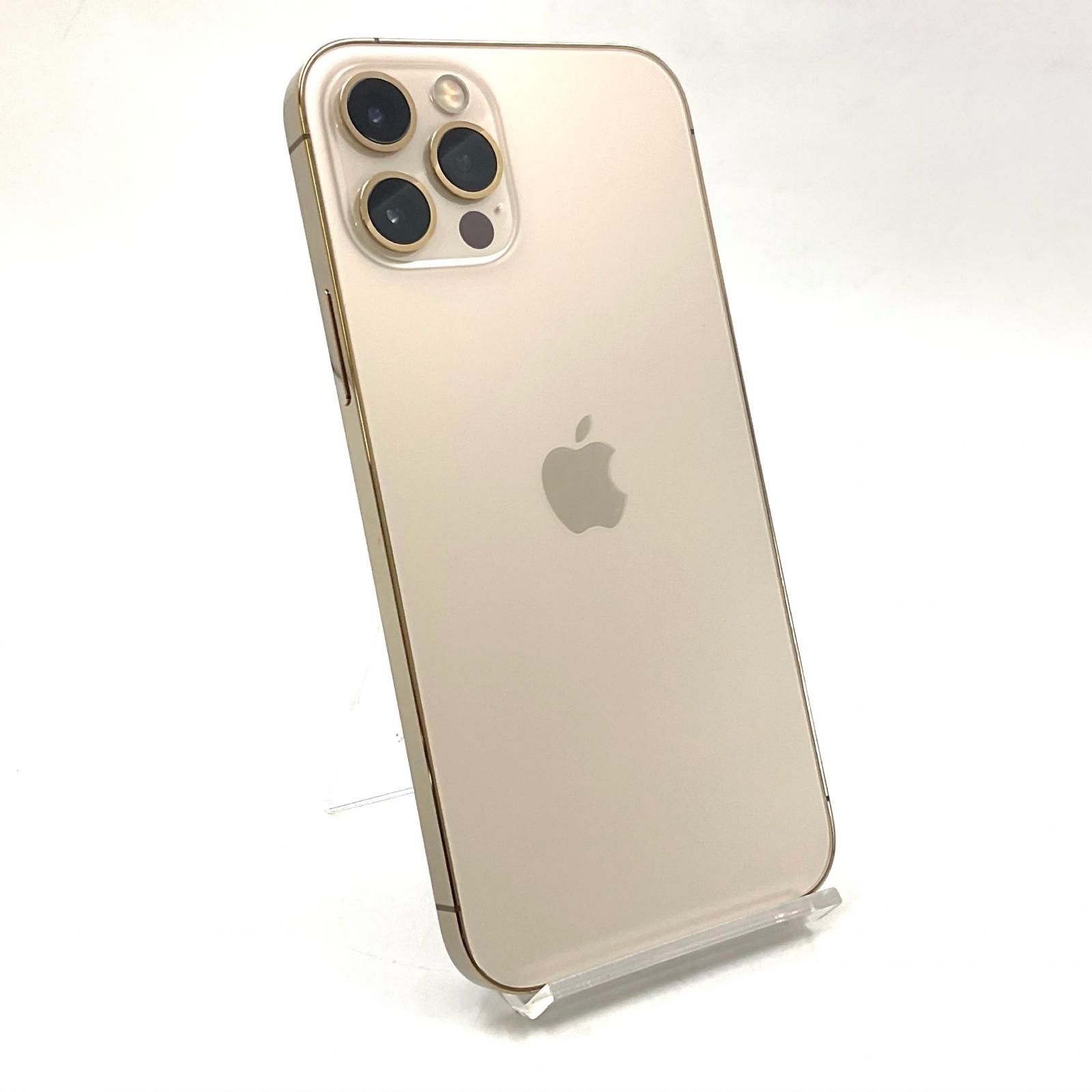 【全額返金保証】【最速発送】 iPhone 12 Pro 256GB ゴールド docomo 白ロム 動作確認済 75%