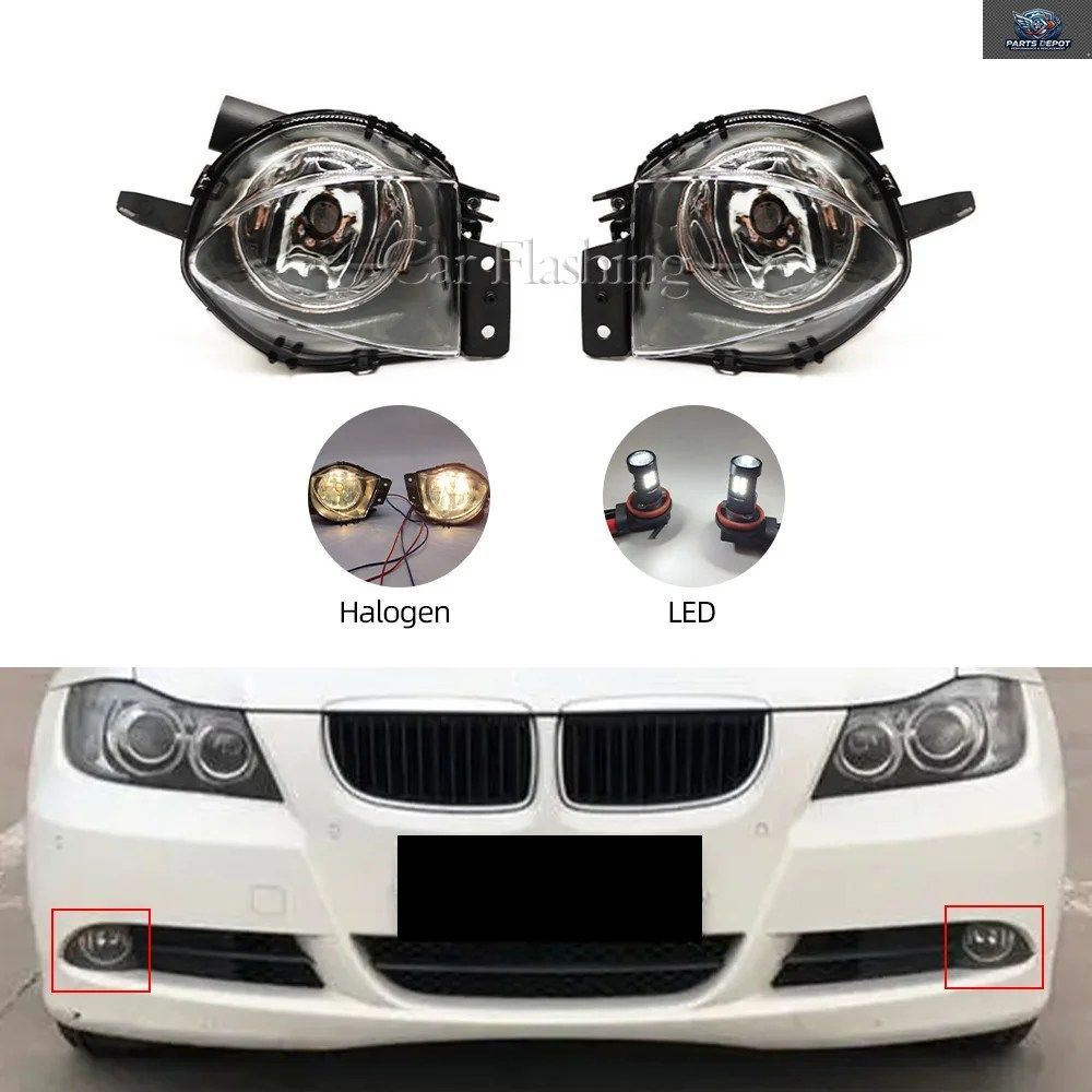 LEDフォグランプ BMW E90 E91 328I 328XI 325I 325XI 330I 330XI 2005 - 08 フロントバンパーフォグランプ 車用