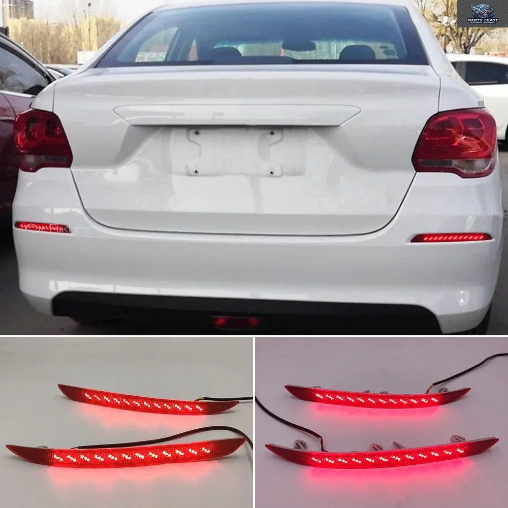 シボレー キャバリエ 2016 2017 2018 LED リアバンパーリフレクター フローティングターンシグナル ブレーキ ドライビングランプ 1セット