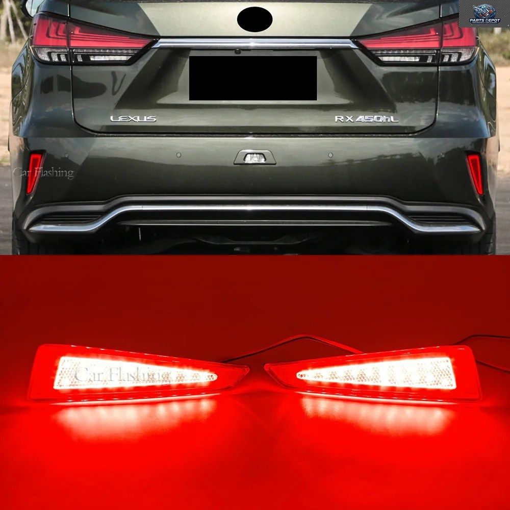 LEDカーリアバンパーリフレクターライト レクサス RX350 RX450H 2016-2020 リアターンシグナルライト ブレーキパーキングランプ 車