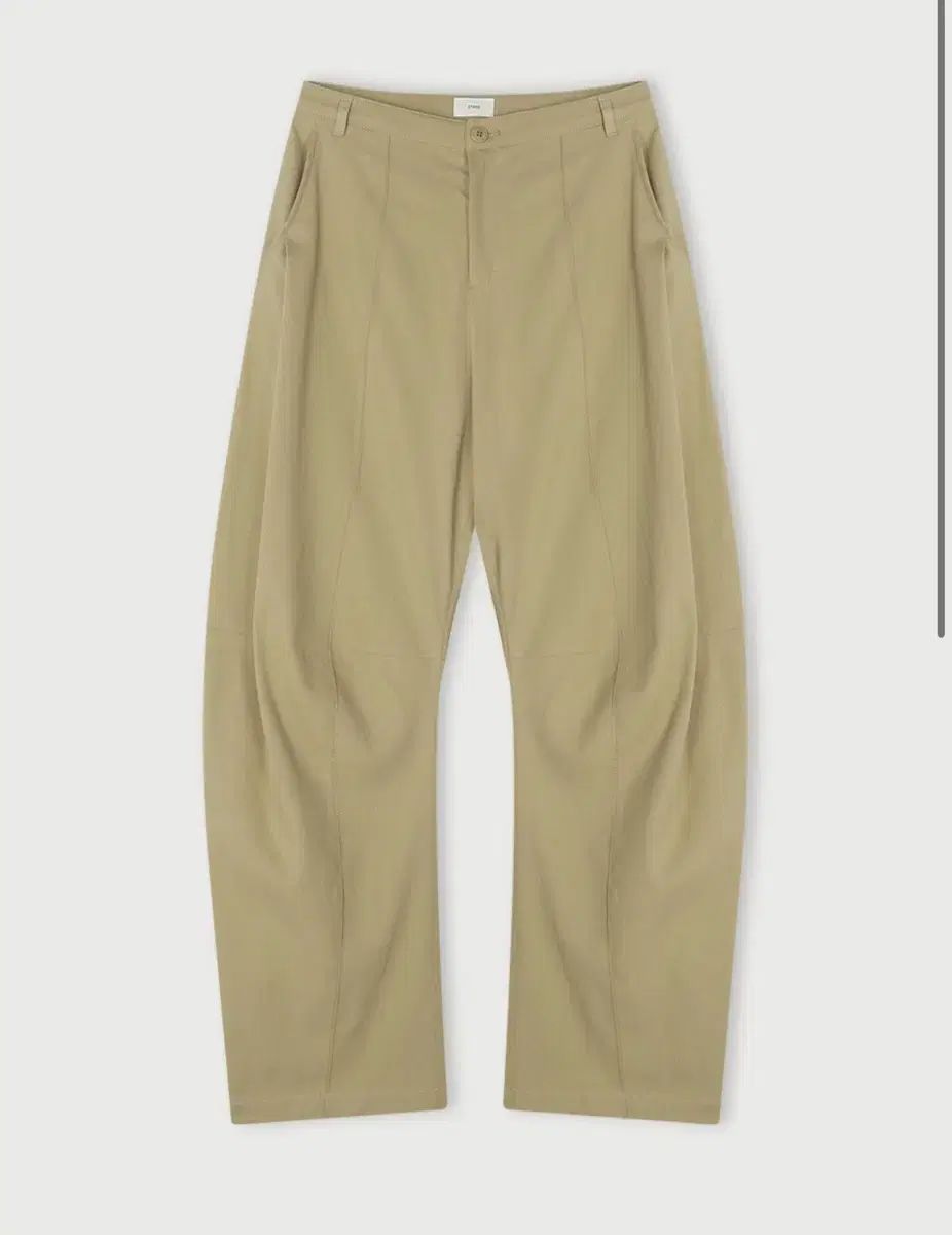 Ethos エートス ワイド カーブ パンツ サンドベージュ S