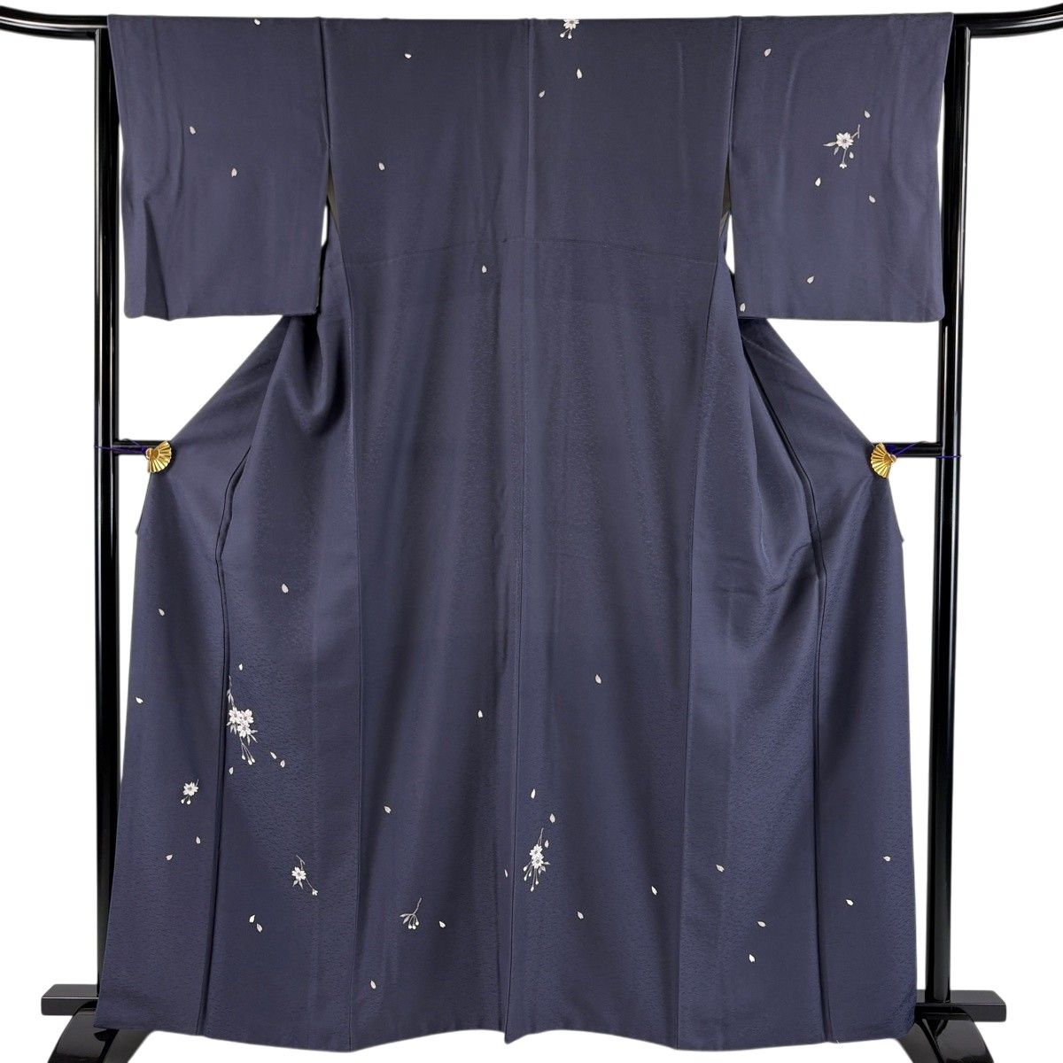★専用★美品 小紋 薄紫 縫い締め絞り 身丈160cm 裄丈64cm 袷 付下げ 身丈160cm 裄丈66cm M 袷 桜 地紋 灰紫 正絹 秀品 【中古