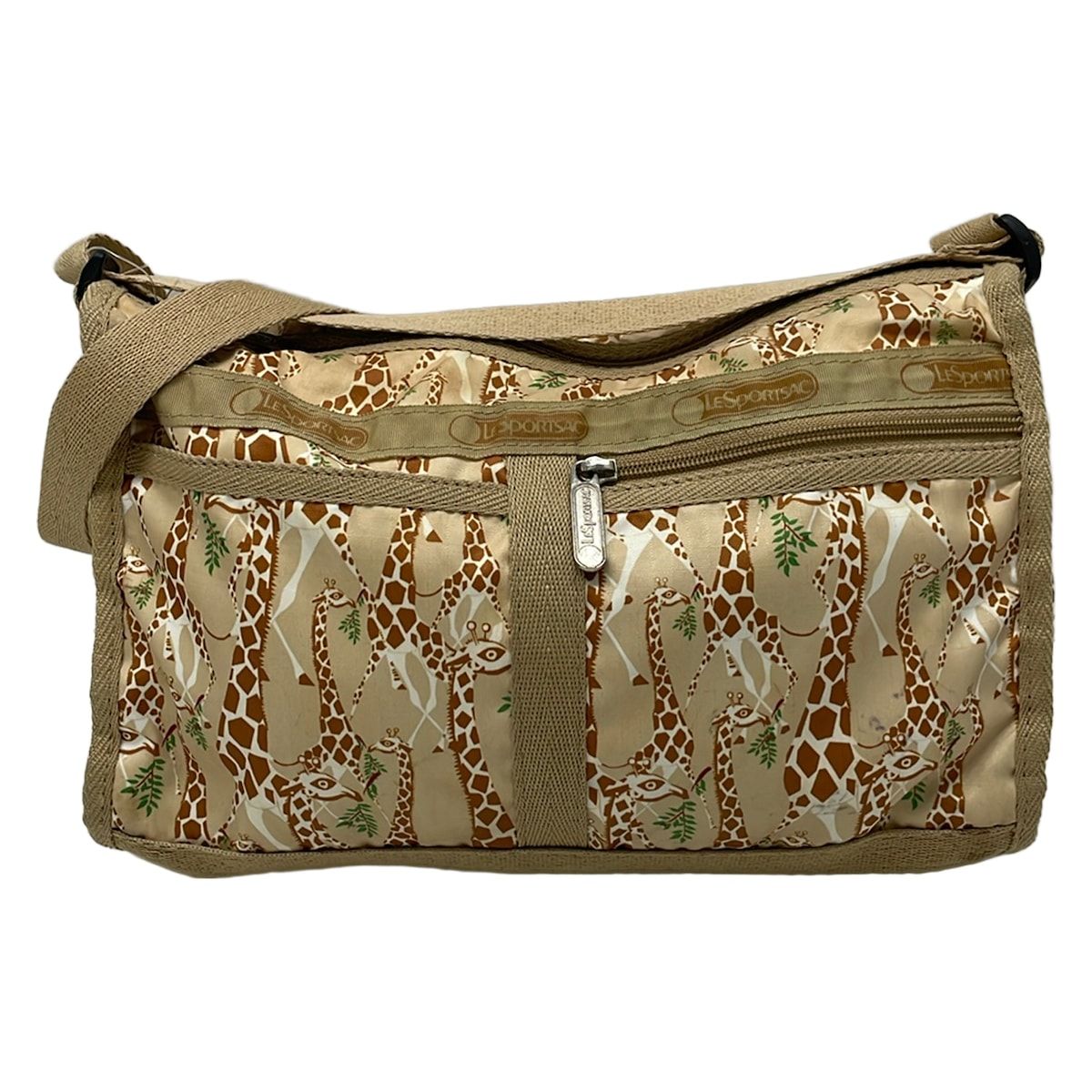 LESPORTSAC(レスポートサック) ショルダーバッグ - ベージュ キリン柄