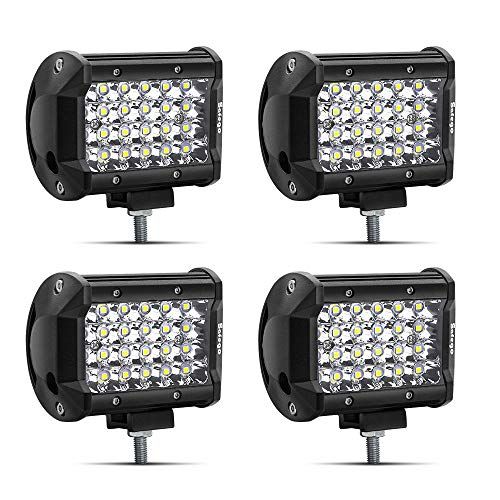 Safego ワークライト 72W LED 作業灯 ワークライト 狭角30度タイプ 24連LED 車外灯 農業機械 12V 24V兼用 汎用 防水・防塵・耐震・長寿命 ホワイト 6000K 6000LM 4個入as 6da76f68