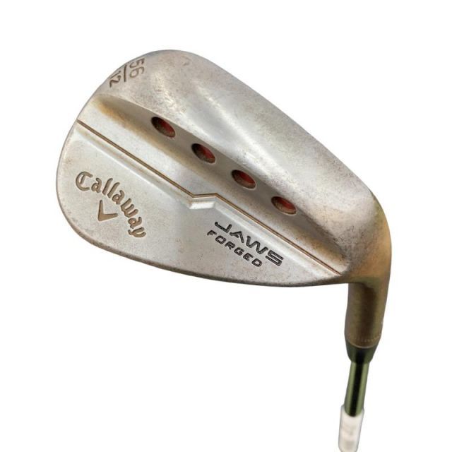 【中古】 キャロウェイ JAWS FORGED ノーメッキ(CE限定) 56°/12° ウェッジ WG 純正特注シャフト (フレックスX) メンズ 男性用 右利き 右用 Cランク ゴルフクラブ