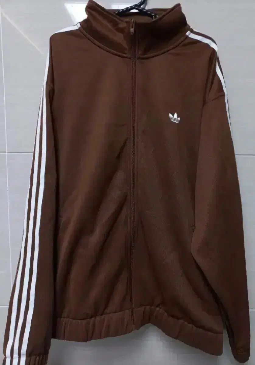 アディダス レア ブラウン 茶色 トラックジャージ ジャージ ジップアップジャージ 105/XL