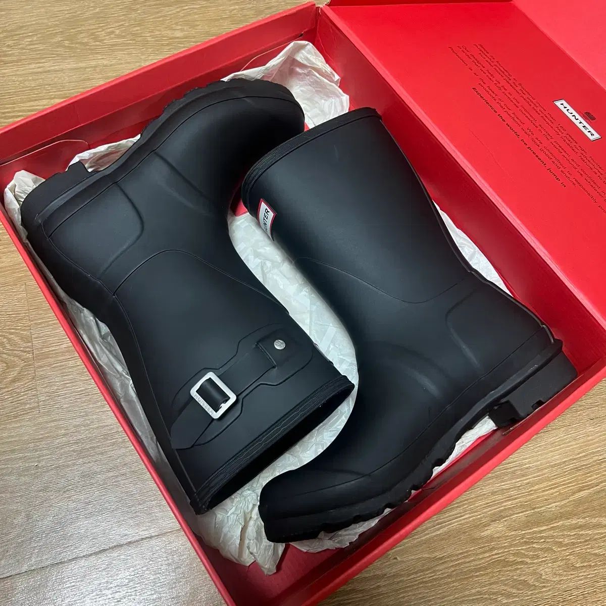 状態良し) HUNTER レインブーツ 長靴 240-245