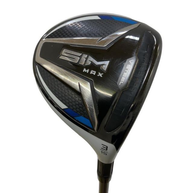 【中古】 テーラーメイド SIM MAX 3W フェアウェイウッド FW 純正特注シャフト (フレックスS) メンズ 男性用 右利き 右用 Cランク ゴルフクラブ