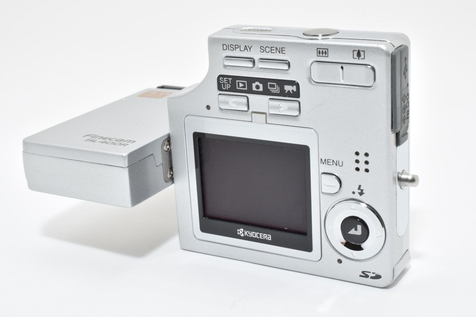 京セラ KYOCERA Finecam SL400R コンパクトデジタルカメラ シルバー