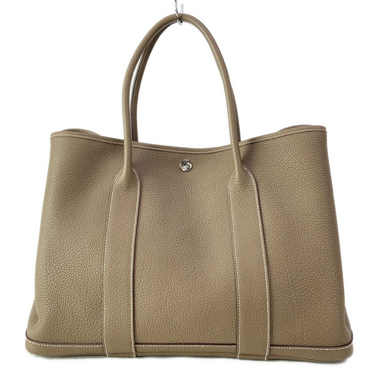 HERMES(エルメス) トートバッグ ガーデンパーティPM エトゥープ シルバー金具