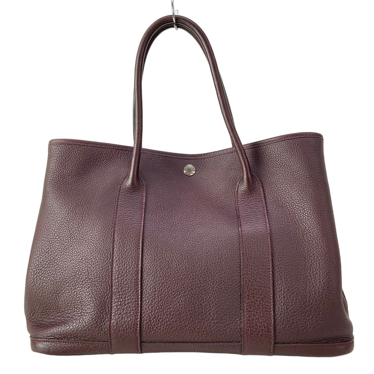 HERMES(エルメス) トートバッグ ガーデンパーティPM プルーン シルバー金具