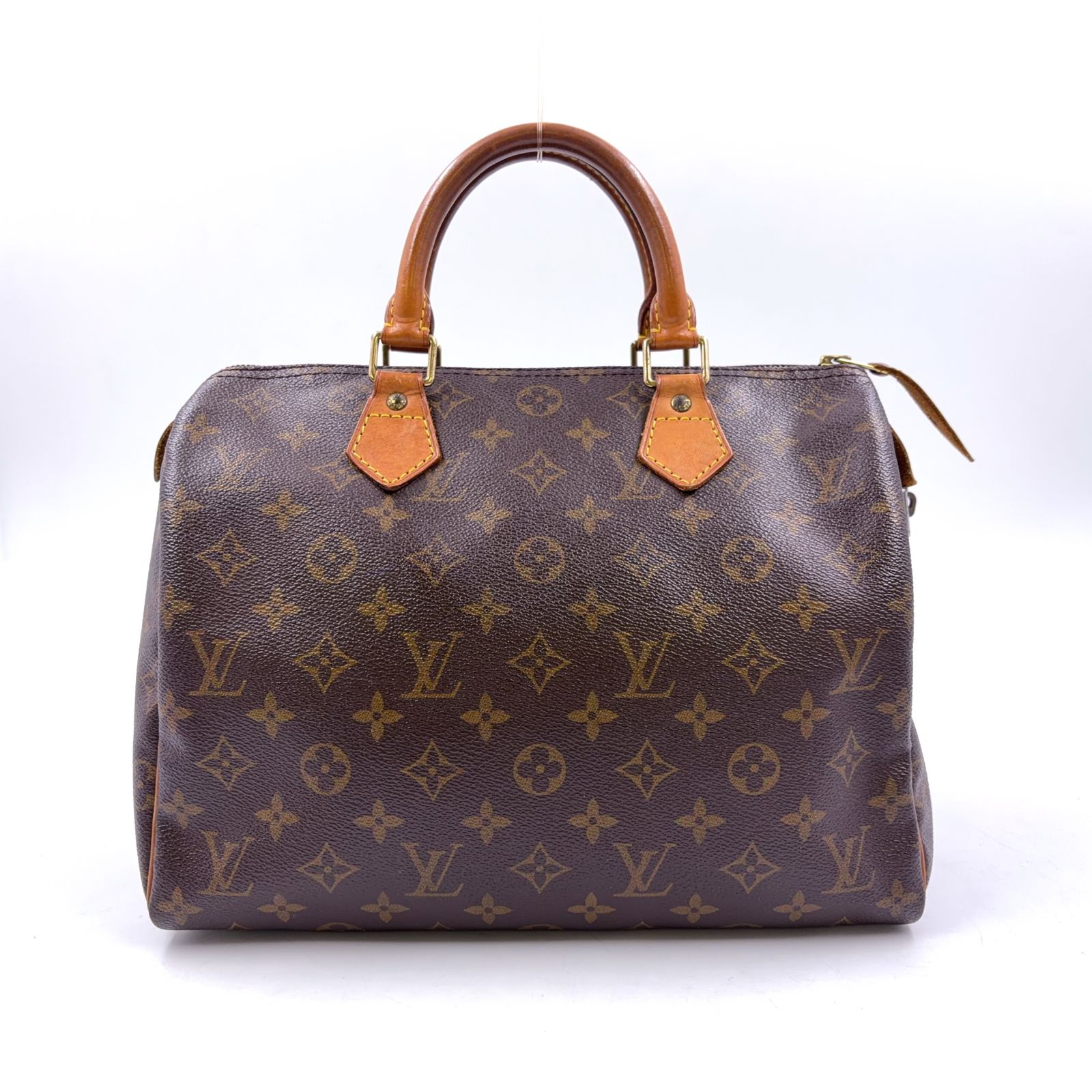 【新着】LOUIS VUITTON スピーディ30 モノグラム モノグラム レザー、PVC ブラウン、ライトブラウン ハンドバッグ ゴールド M41526
