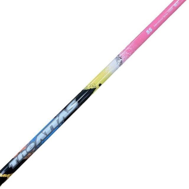 【中古】 キャロウェイスリーブ付き(QUANTUM系) マミヤドライバー用 シャフト The ATTAS 5(ピンク) (フレックスS)Bランク ゴルフクラブ