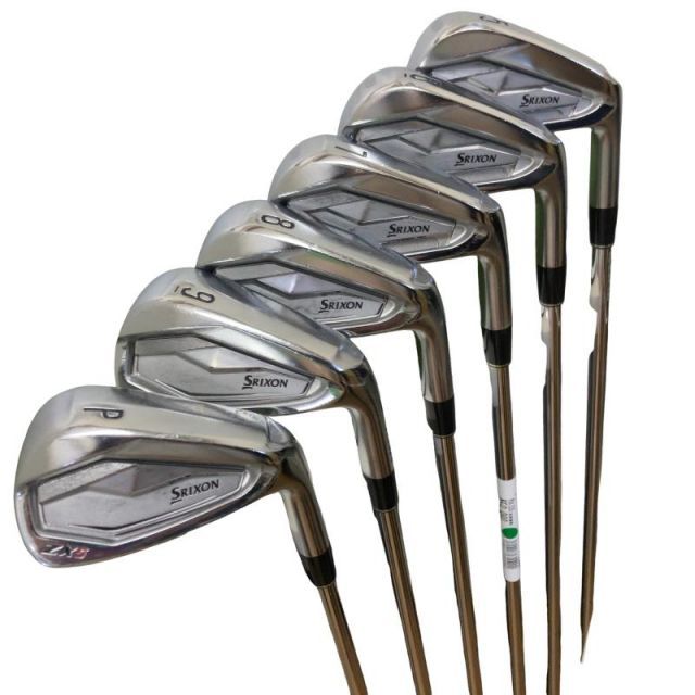 【中古】 ダンロップ SRIXON ZX5 6S アイアンセット IR 純正特注シャフト (フレックスS) メンズ 男性用 右利き 右用 Cランク ゴルフクラブ