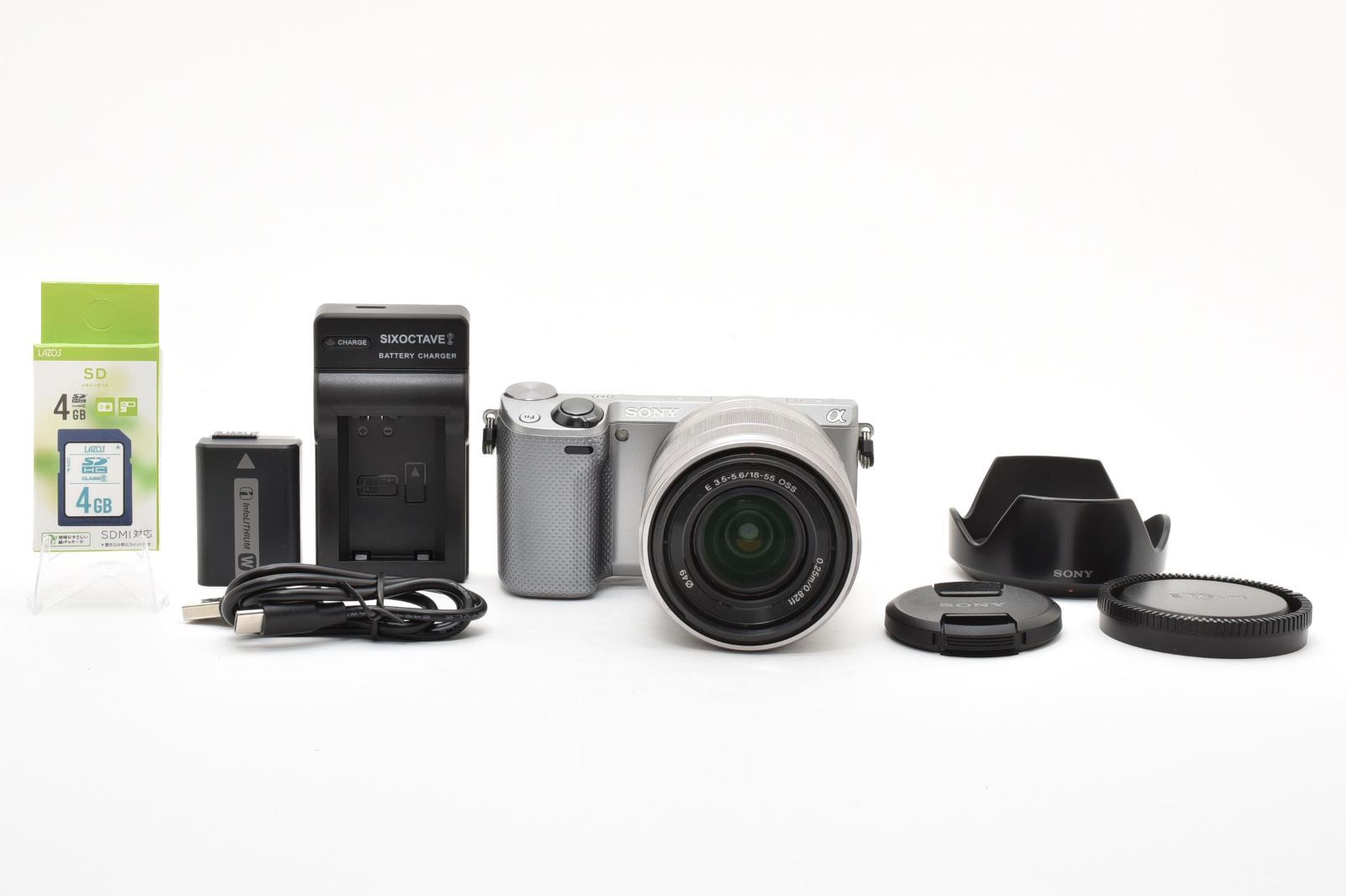 ★美品★ 《ショット数 6195回》 ソニー SONY NEX-5 + E 18-55mm F3.5-5.6 OSS SEL1855 《SDカード付き》#2130
