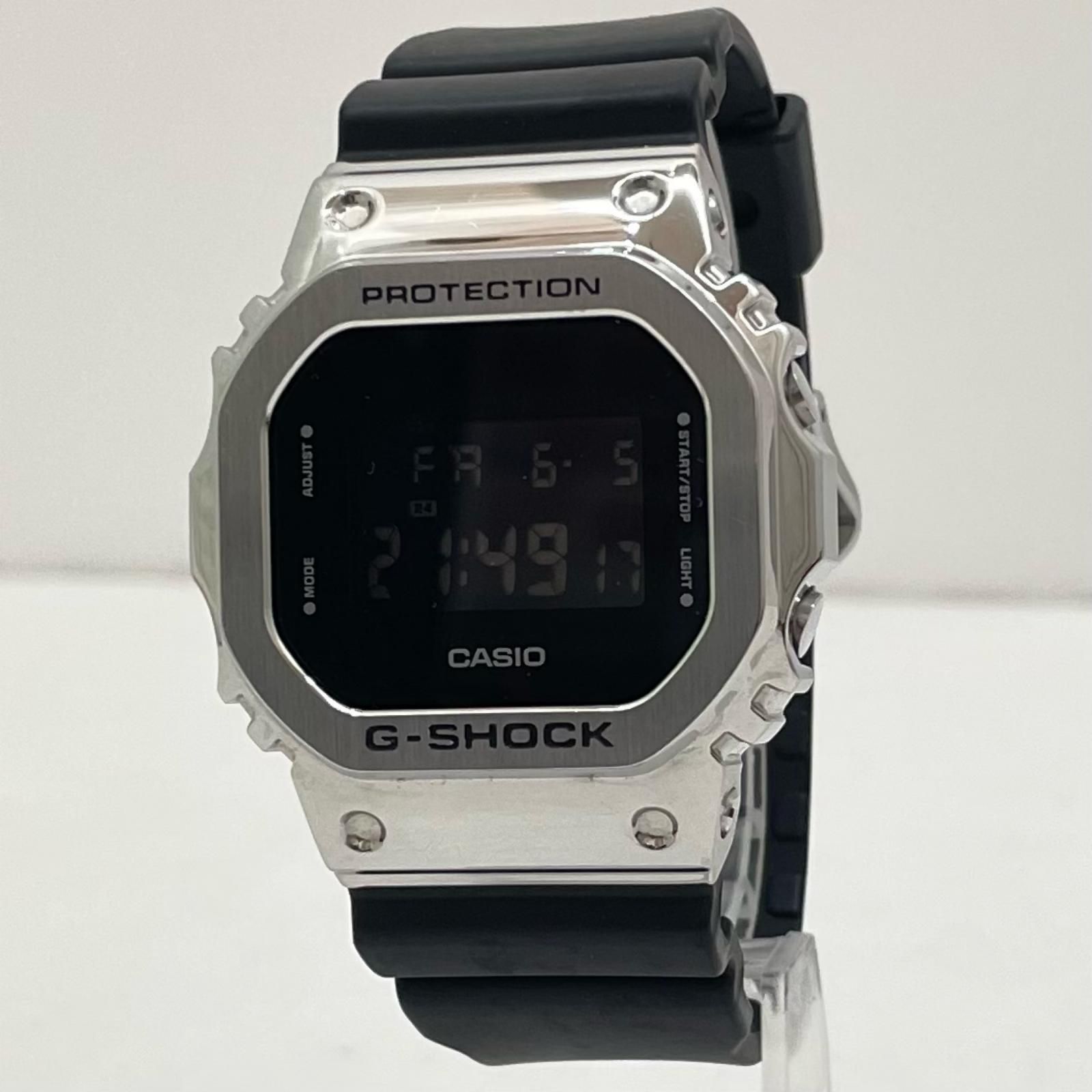 【尾張小牧店】 中古 G-SHOCK | ジーショック 腕時計 ブラック 　箱、説 GM-5600U-1JF METAL CASE【131】