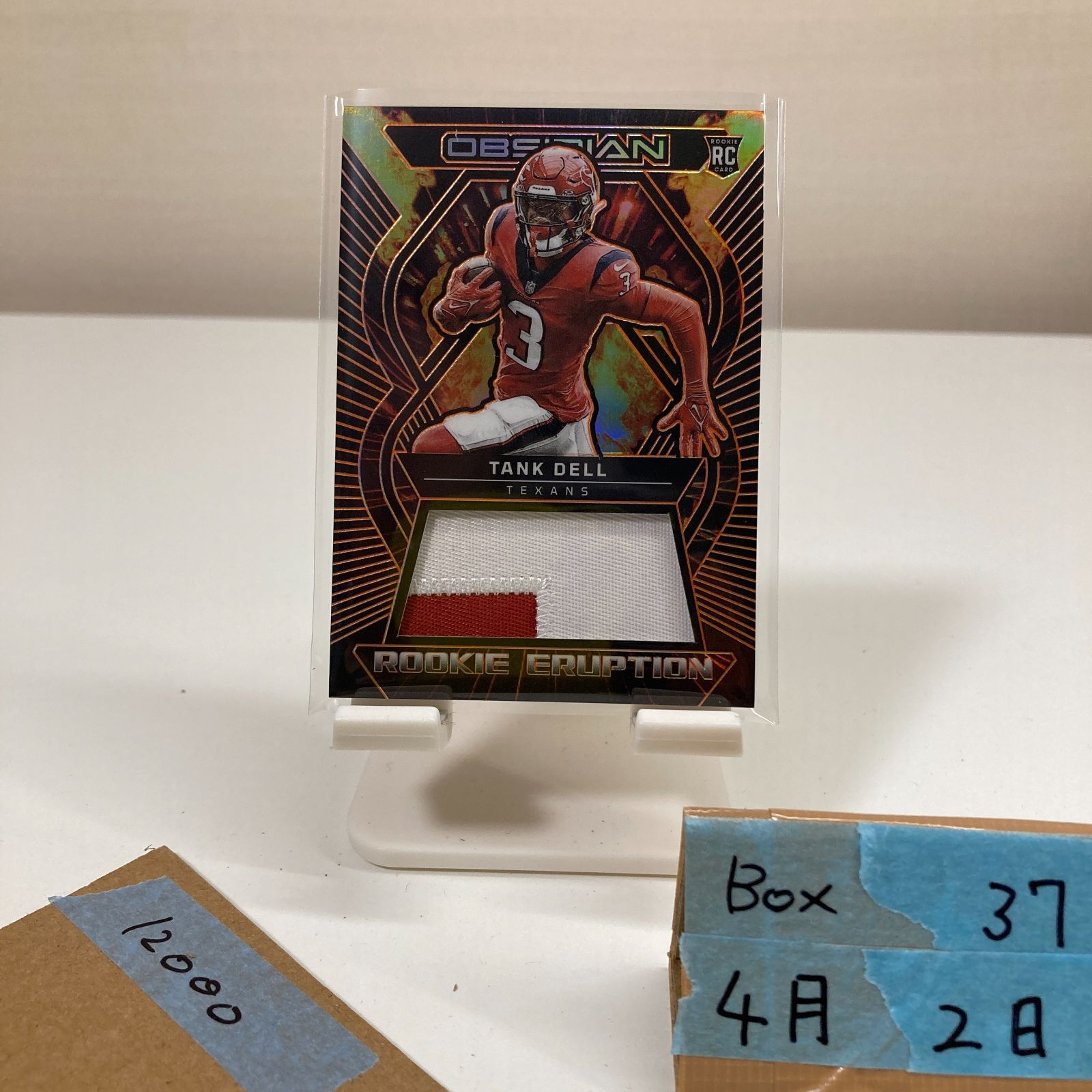 2023 Panini Obsidian Tank Dell 35/49 Houston Texans RC ルーキー Rookie Rookie Eruption パッチ カード