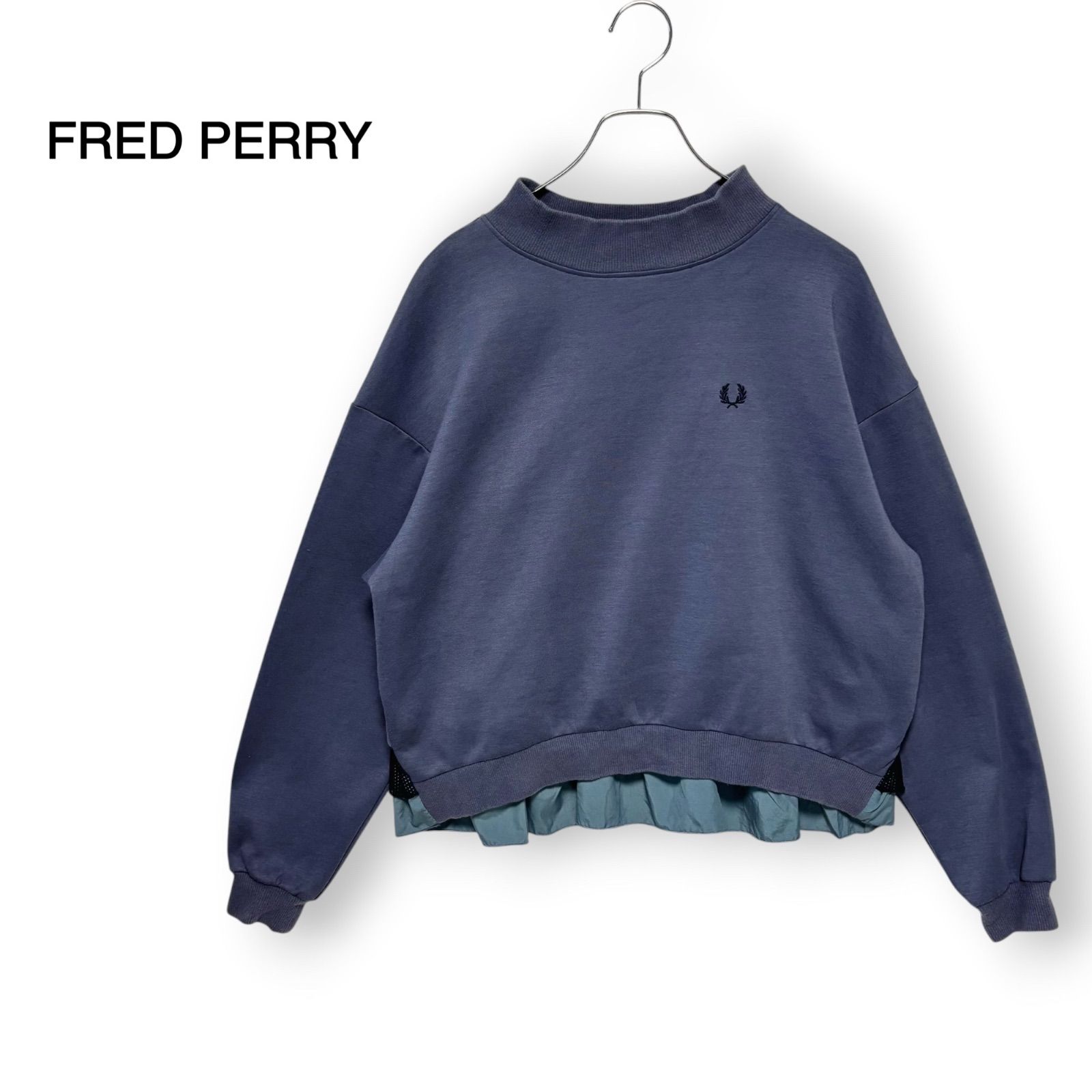 フレッドペリー FRED PERRY 日本製 ポリエステル コットン スウェット 