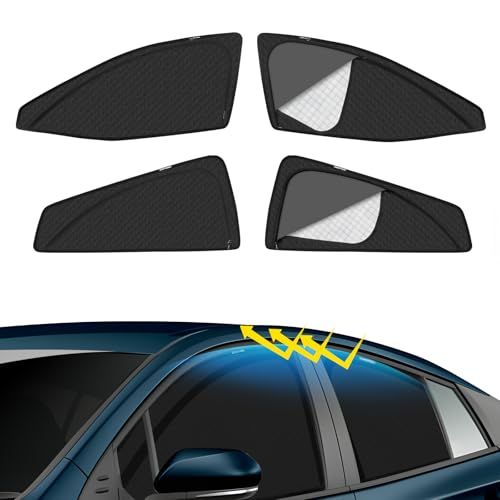 プリウス 50系 車種専用 メッシュカーテン サンシェード 遮光 換気 PRIUS 4代目 ZVW50 ZVW51 ZVW55 サイド用 2in1 カーテン 日除け 虫避け マグネット カーシェード 通風 UVカット運転席 助手席 インテリア 9f62b689