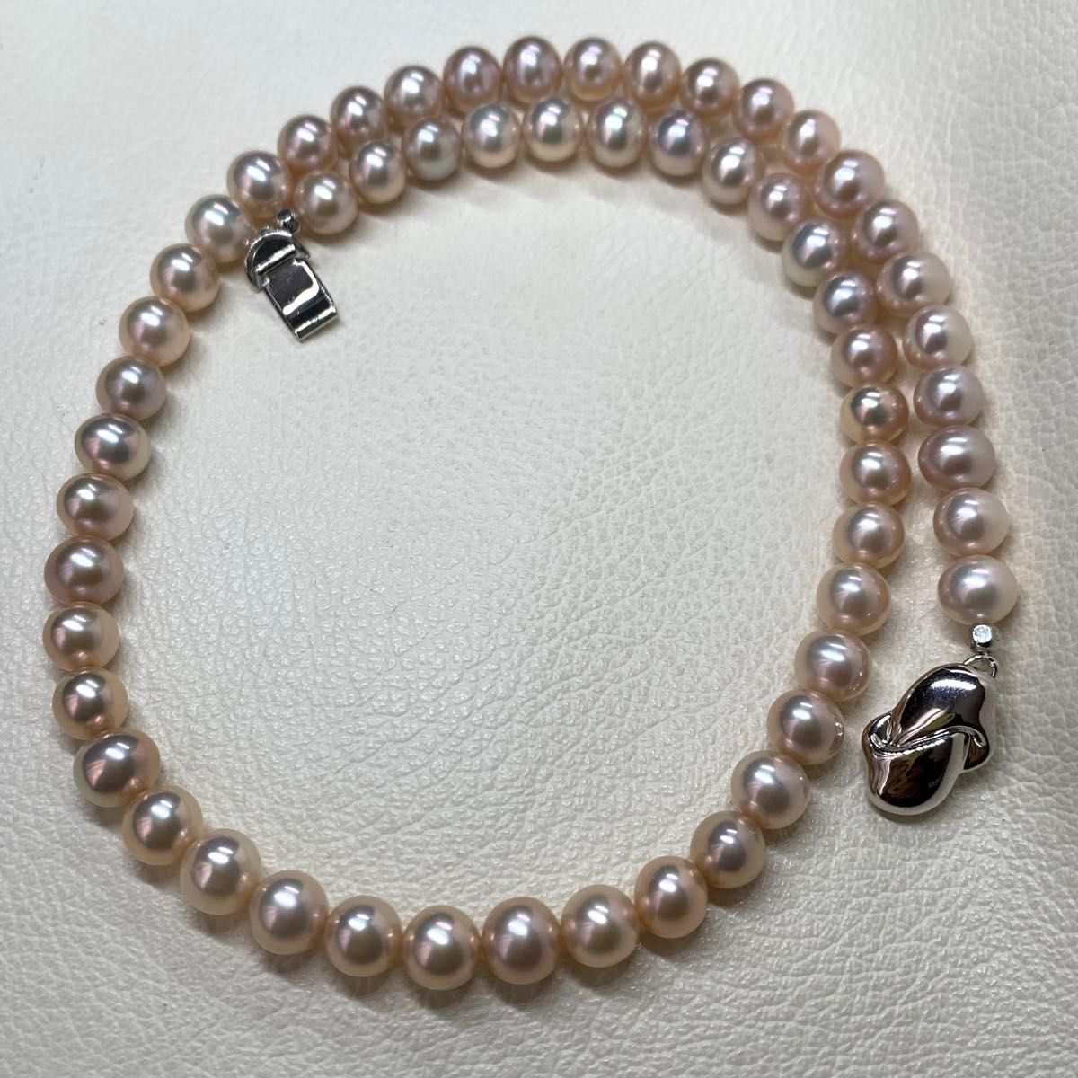 A 伊勢志摩英虞湾産あこや真珠 3-4mm パールネックレス 43cm 伊勢志摩