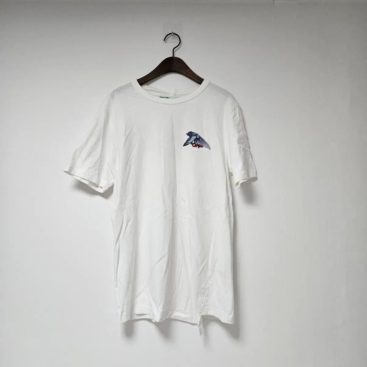 The HANDSOME 正規品) オフホワイト 半袖 Tシャツ 白 新 プリンティング