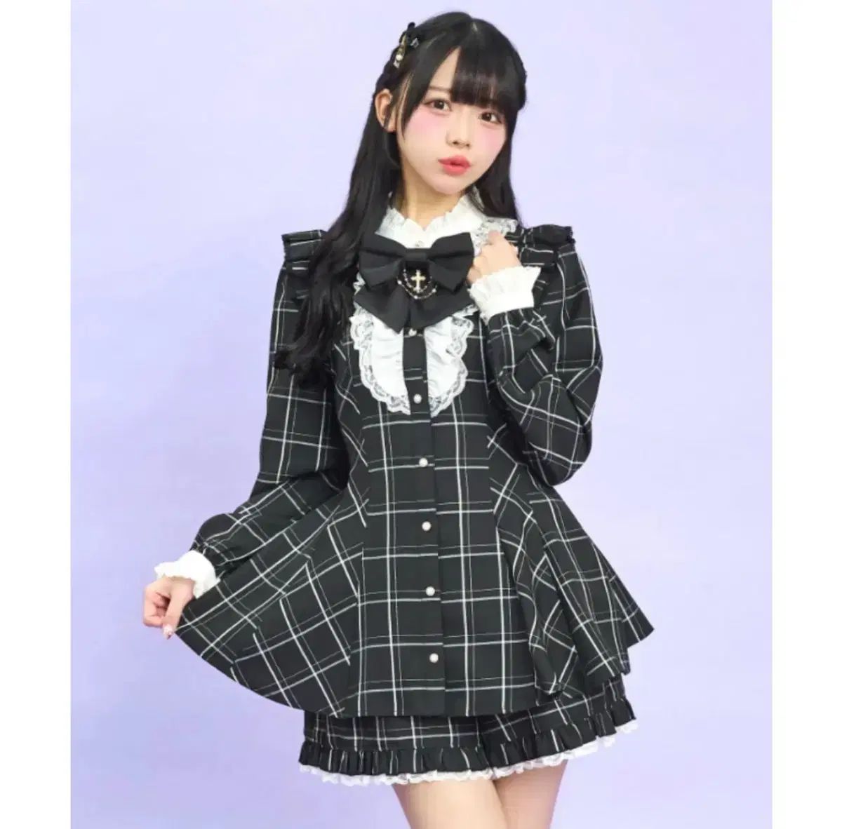 シークレットハニー レイ スクラッチ チェック セットアップ 出品