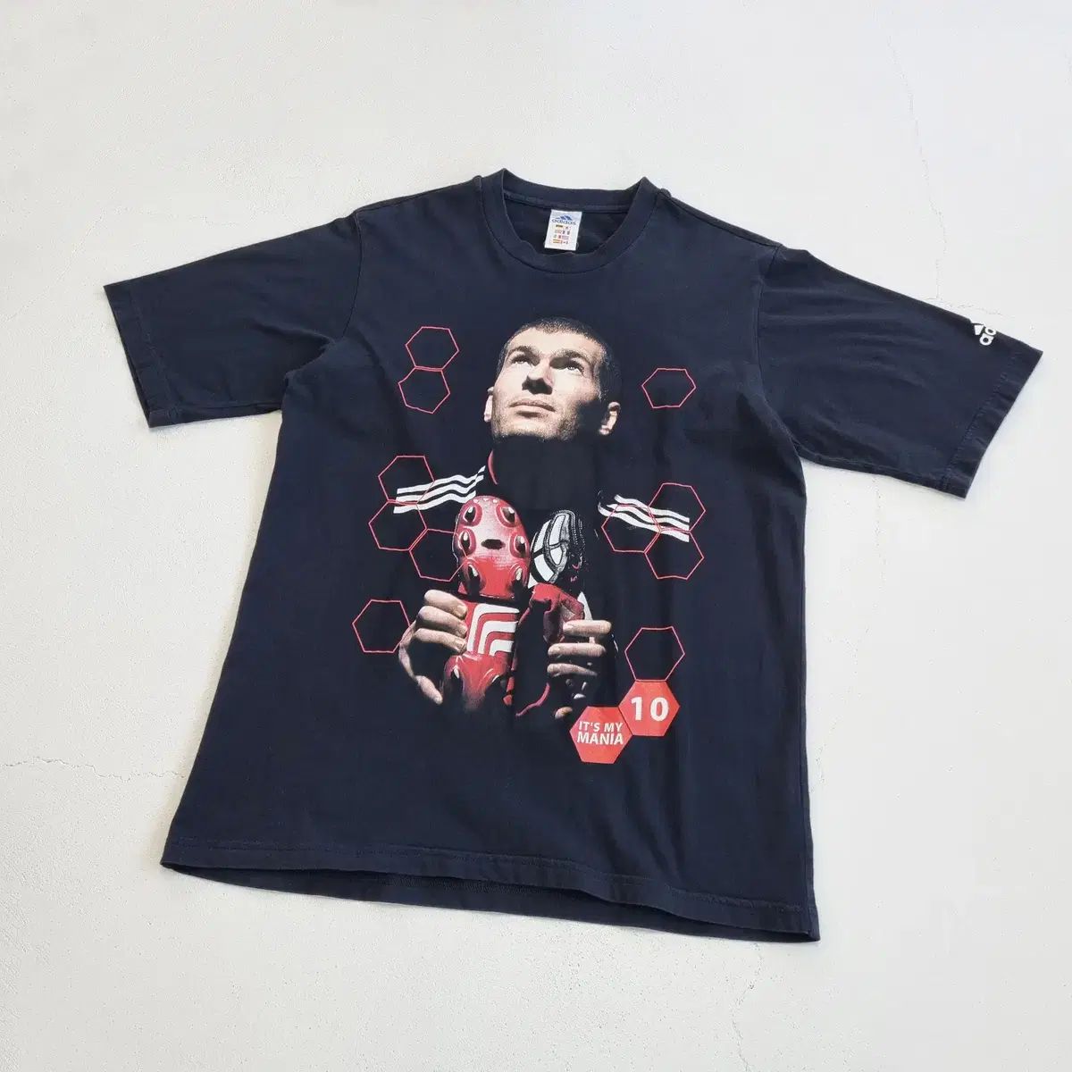 2002 プレデター adidas ジダン 半袖Tシャツ - M ヴィンテージ ADIDAS Tシャツ
