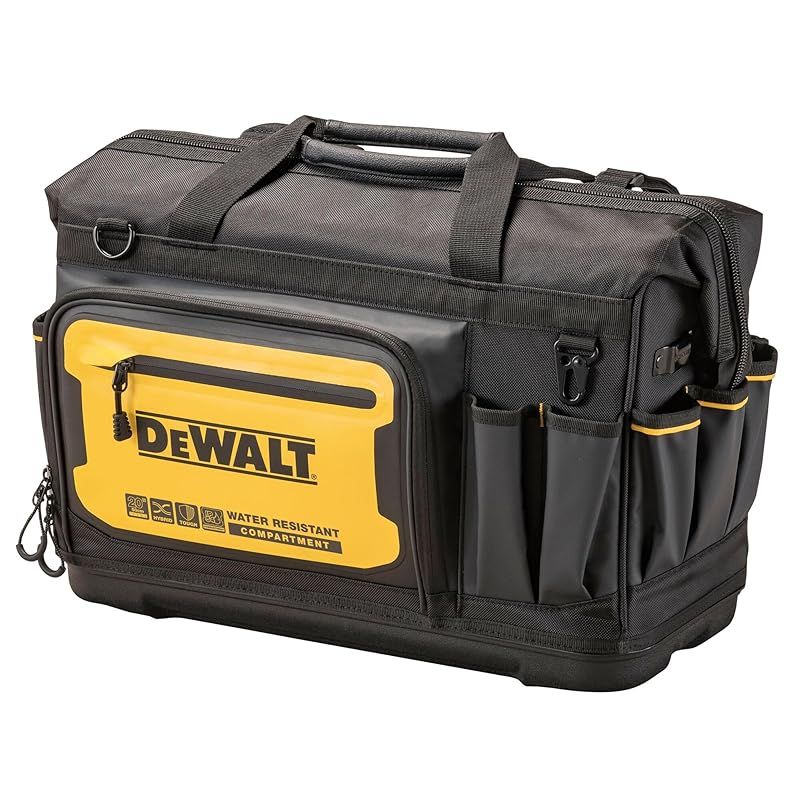 デウォルト(DEWALT) 角型バッグ 撥水 撥塵 耐久性 収納ケース ツールバッグ 収納BOX 工具箱 道具袋 鞄 DIY ストレージ DWST60104-1