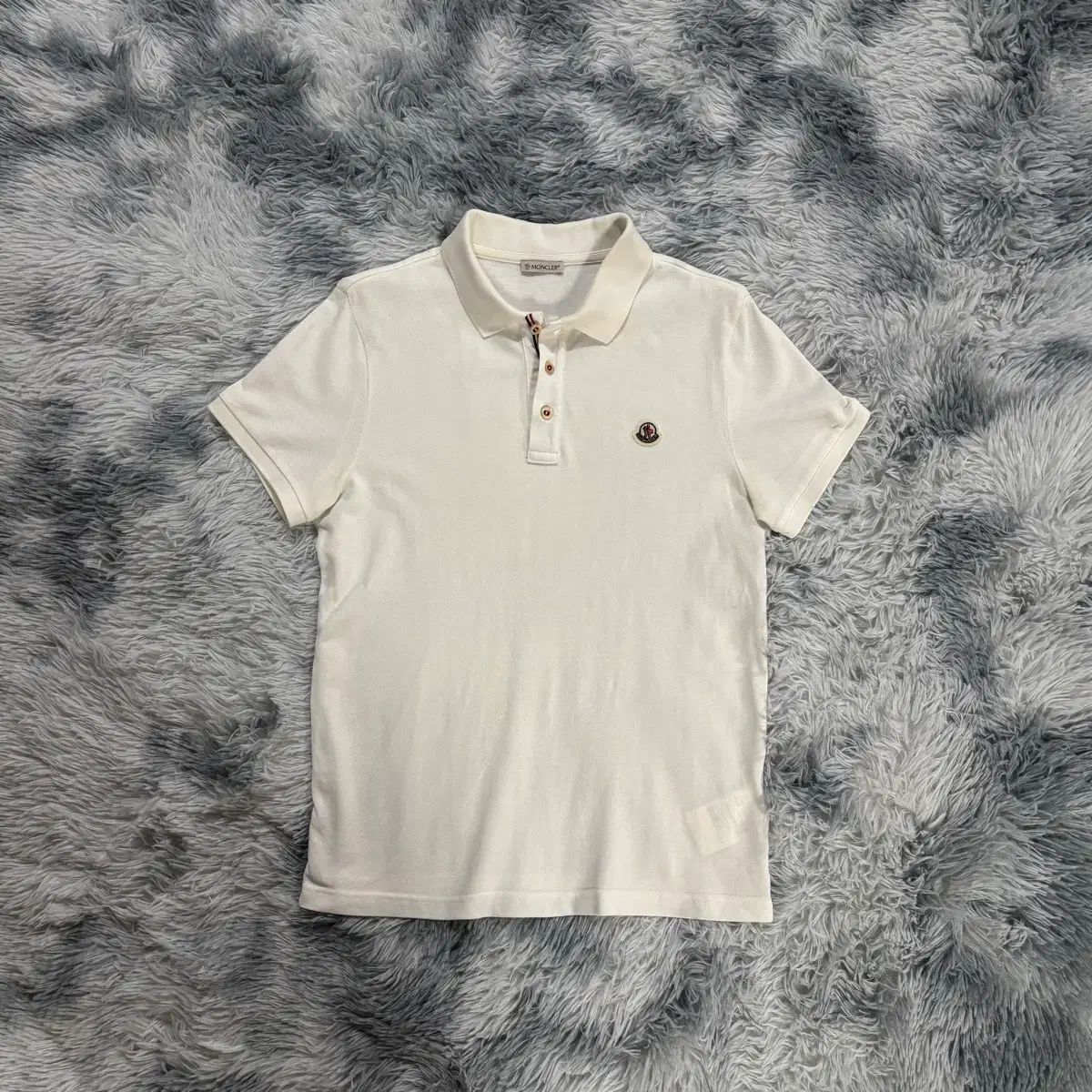 正規品 MONCLER モンクレール パッチ カラーTシャツ 白
