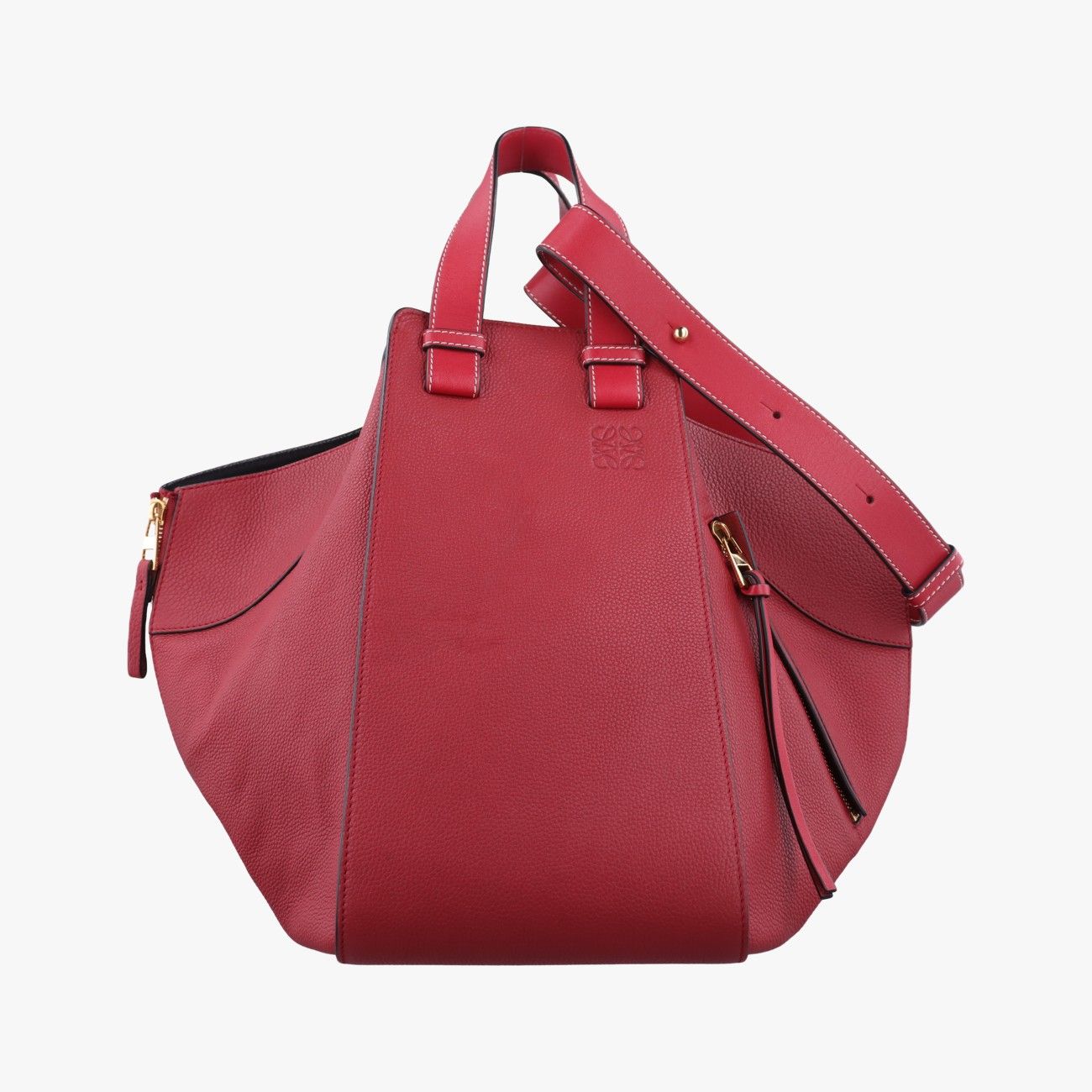 ロエベLoeweハンモック ワインレッド レザー 261712