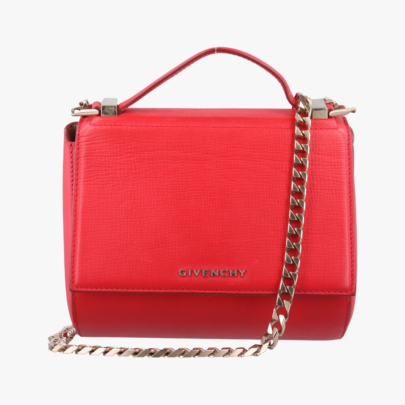 ジバンシーGivenchyパンドラ レッド レザー ZE F 1106