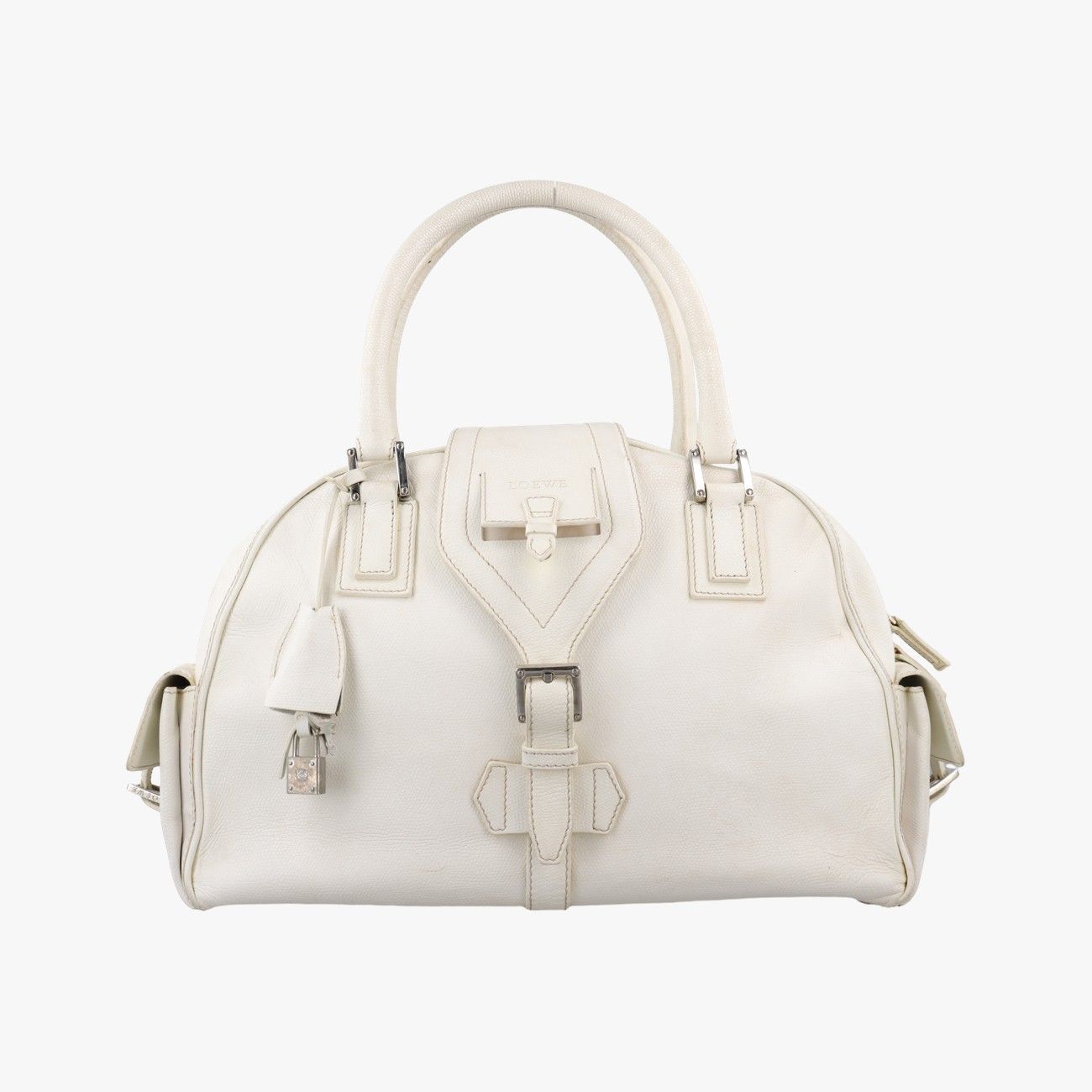 ロエベLoeweセンダ ホワイト レザー