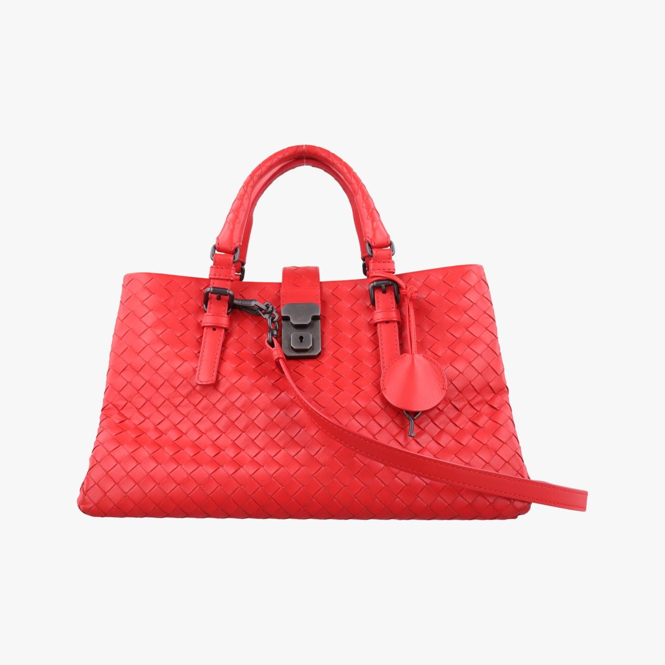 ボッテガヴェネタBottega Venetaローマ イントレチャート レッド ラムスキン B04886091A