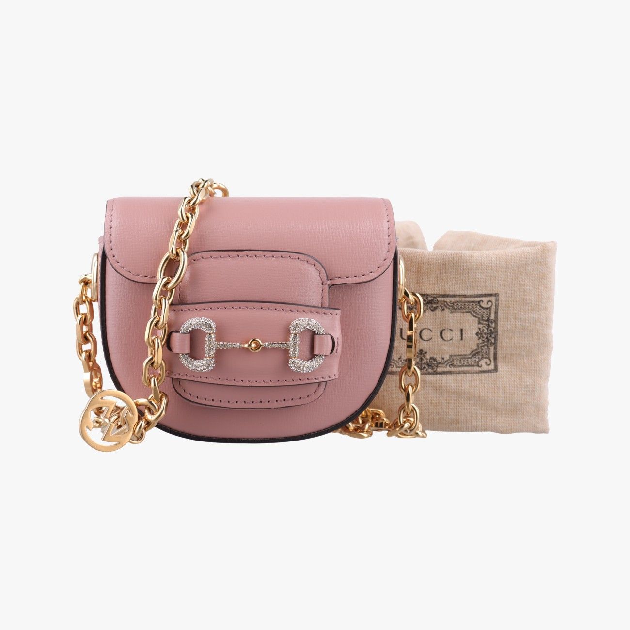 グッチGucciホースビット ピンク レザー 764504 D041480257