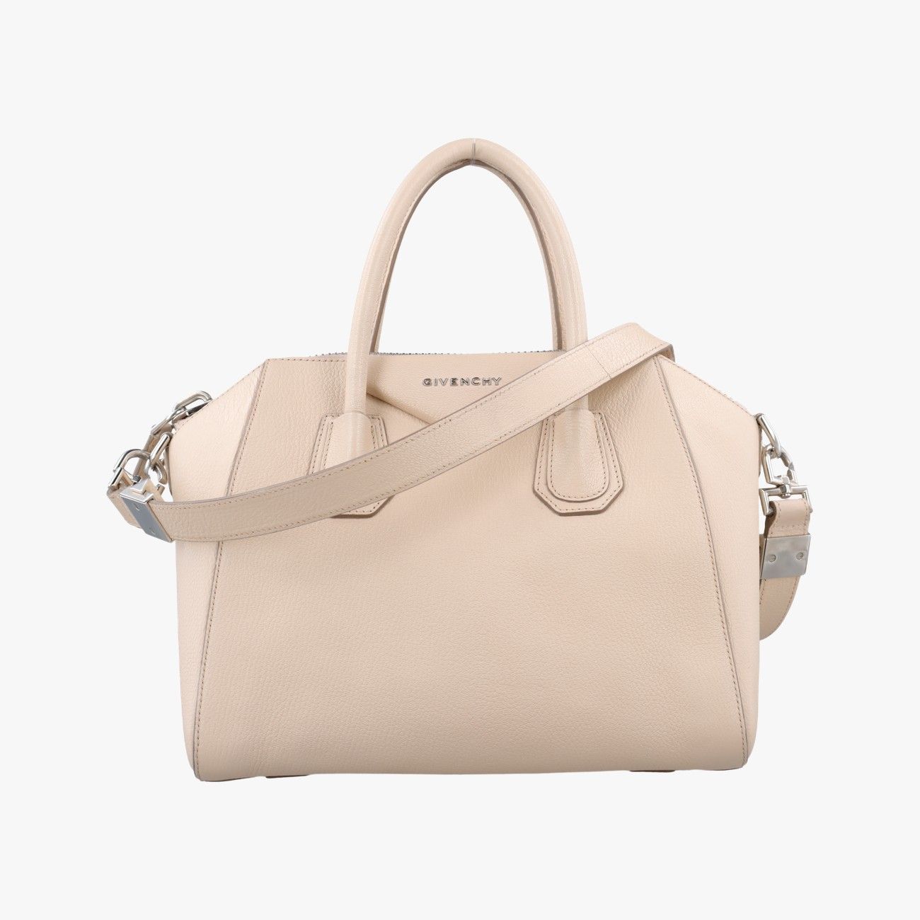 ジバンシーGivenchyアンティゴナ ベージュ レザー ZE D 1106