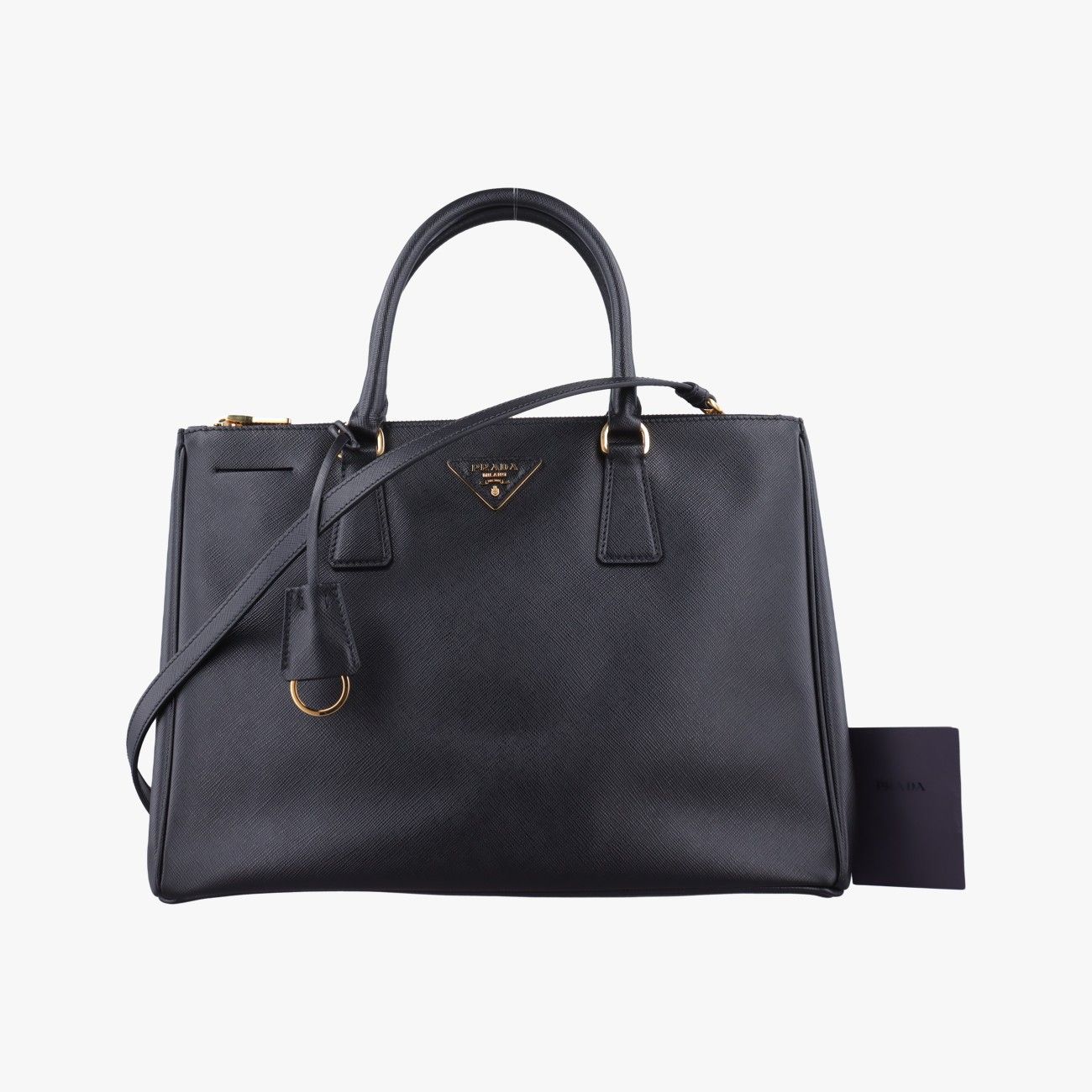 プラダPradaガレリア ブラック サフィアーノレザー 1BA274 25 60,500円