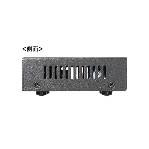 【新品】サンワサプライ スイッチングハブ ギガビット対応 PoE+ 5ポート 4ポート給電 IEEE802.3at 1ポート最大30W 合計60W 金属筐体 ファンレス LAN-GIGAPOE52 df29cad5