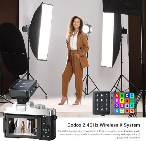 【新品】【GODOX正規代理店】GODOX X3Pro F ワイヤレス フラッシュトリガー X3ProF 送信機 Fujiカメラに対応、TTL 高速同期 トランスミッタ、LCD タッチスクリーン、2.4 GHz無線Xシステム 無線フリップフロ 5aae44e0