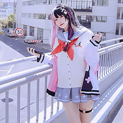 【新品】[milky time] にじさんじ 夜見れな コスプレ バーチャル ハロウィン VTuber JK 制服 c8a4cc87