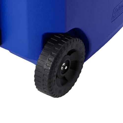 Coleman(コールマン) クーラーボックス ホイールクーラー 60QT 容量約56L 保冷力約3日 大容量 キャリー キャンプ アウトドア 釣り 部活 強力保冷 頑丈/ 6b4ee779