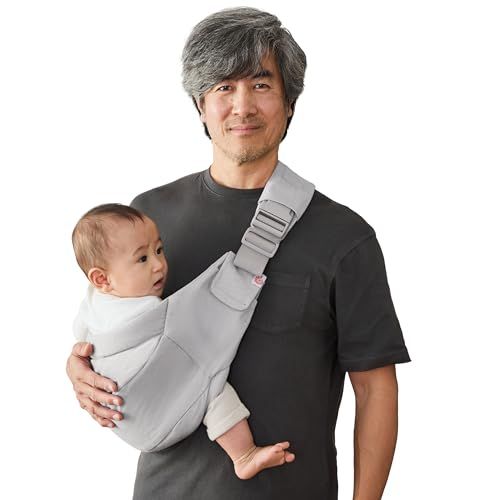 Ergobaby(エルゴベビー) Upsie アップシー スリング パールグレー 抱っこ紐 き 日本正規品 6ヶ月から48ヶ月まで 20.4kgまで サブキャリア コンパクト 綿 ベビーキャリア 赤ちゃん 子供 CREGBCUPSLIGRYJu