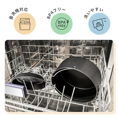 COSORI ノンフライヤー アクセサリー ノンフライヤー レイヤー 3.5L-5Lの全範囲のエアフライヤー対応 BPAフリー材質 耐熱 ケーキ 唐揚げ ピザ 串揚げ 6個セット ケーキ型 ピザ型 蓋付きエッグバイツメタルホルダー シリコンマット 串ラックJu
