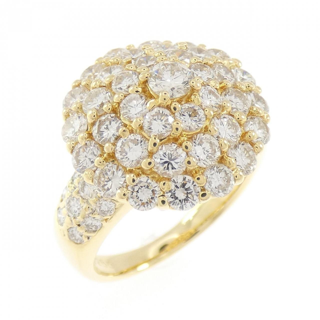 K18YG/K18WG ダイヤモンド リング 2.55CT