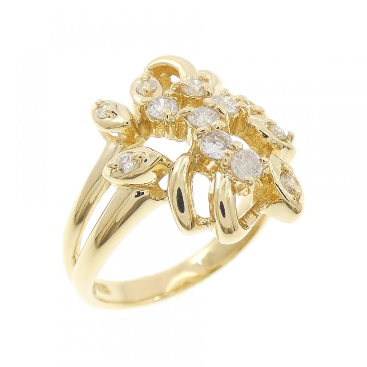 K18YG ダイヤモンド リング 0.24CT