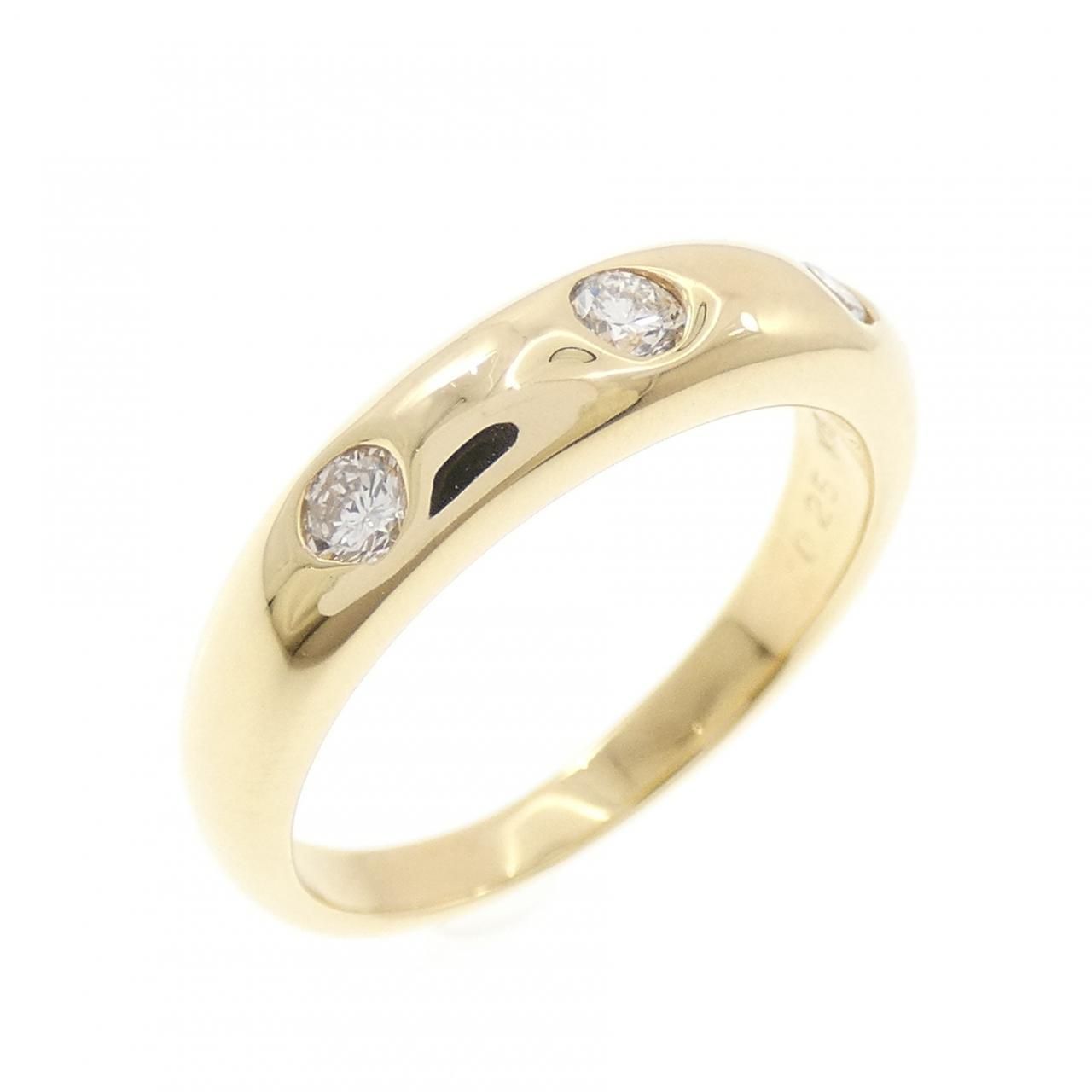 K18YG ダイヤモンド リング 0.25CT