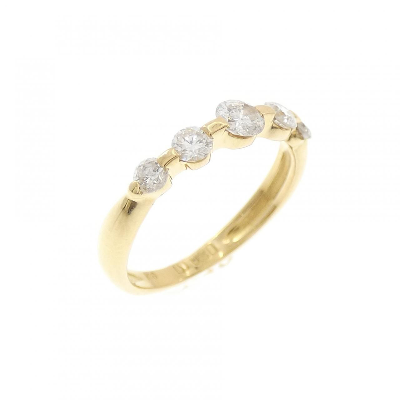 K18YG ダイヤモンド ピンキー リング 0.30CT